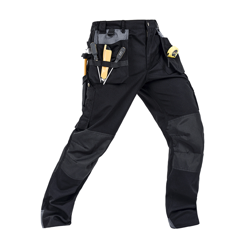 Durable Polyester Cotton Cargo Pants for Work with Knee-Reinforcing Protection,Multi-Pockets, Comfort Fit for Construction Workers[B131]-2