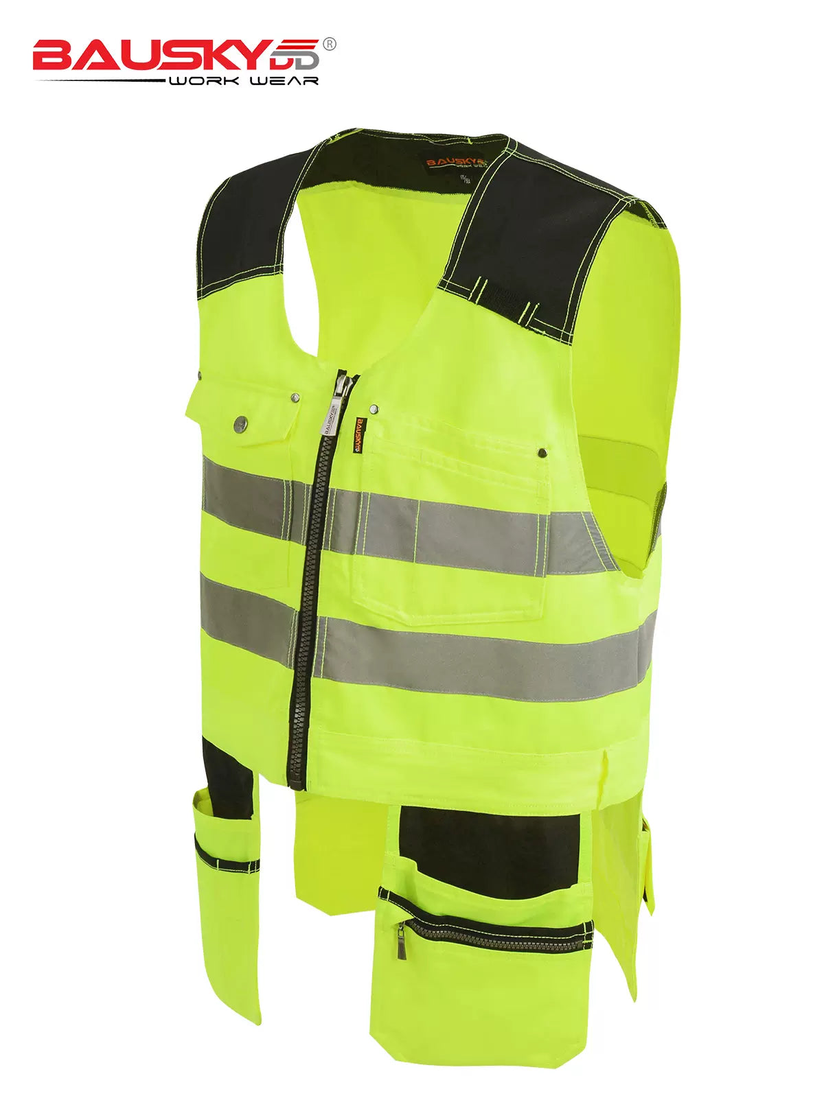 Class 2 Hi Vis Surveyor's Safety Vest [B233]-2