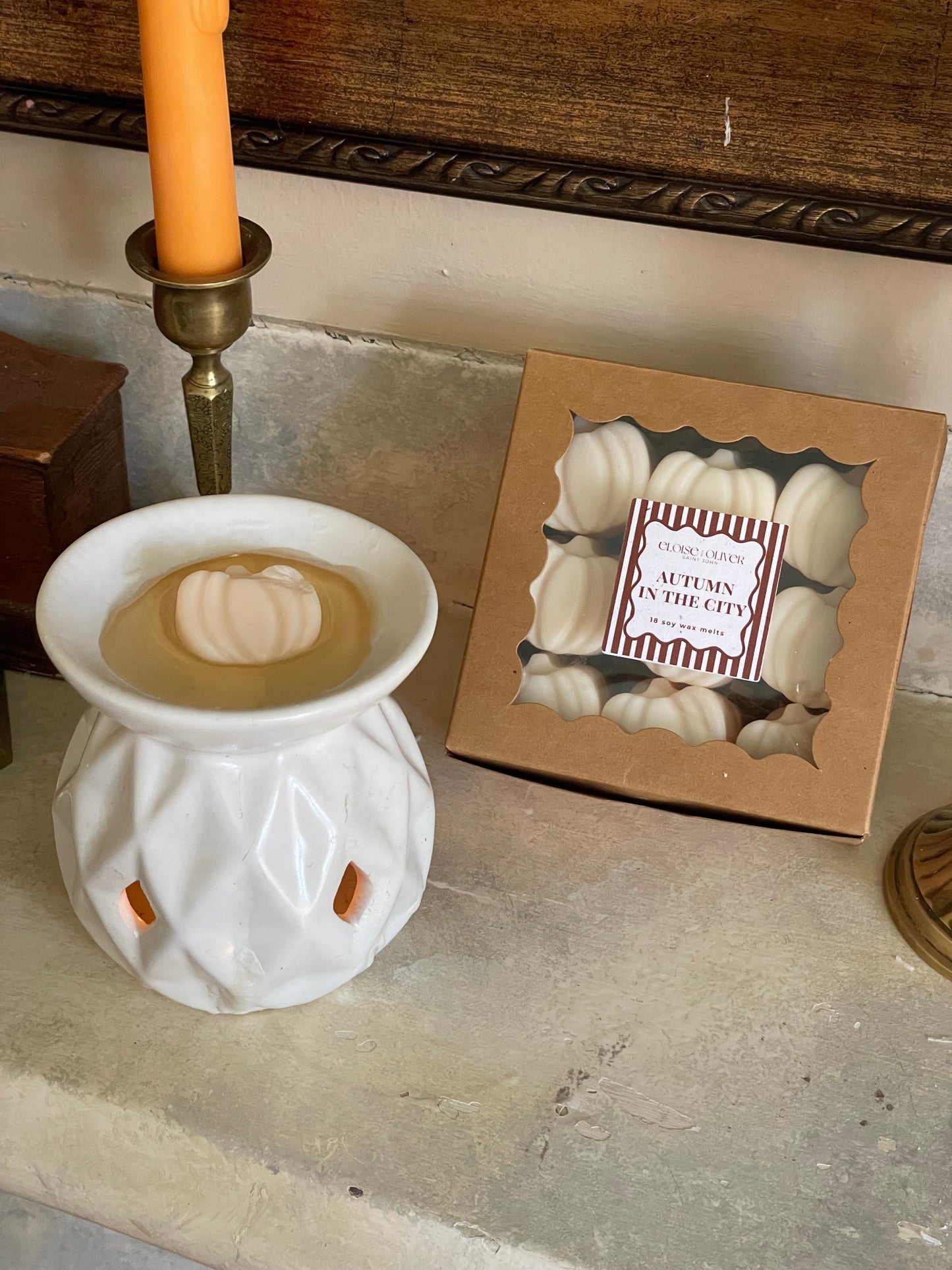 Pumpkin Shaped Sparkling Wax Melts