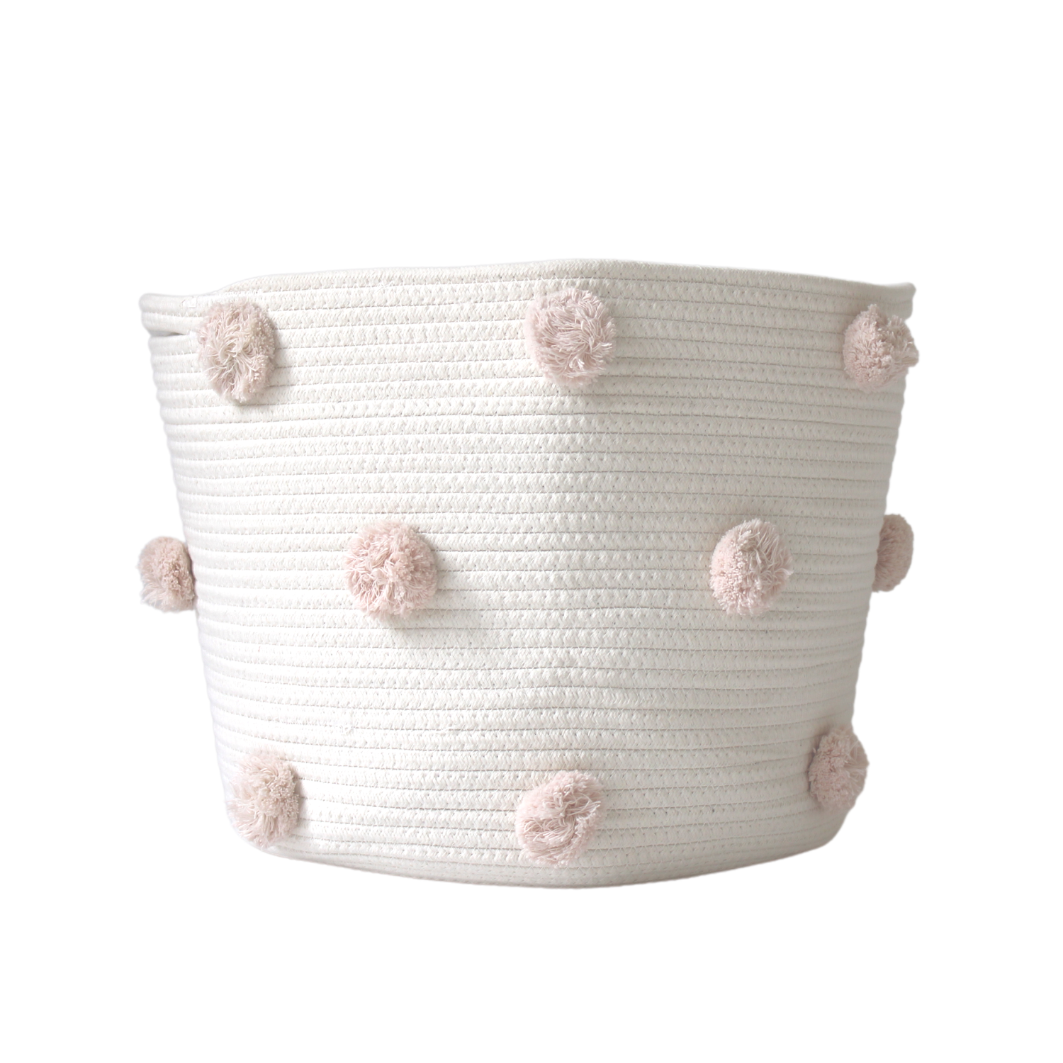 Blush Pom Basket - Large-1