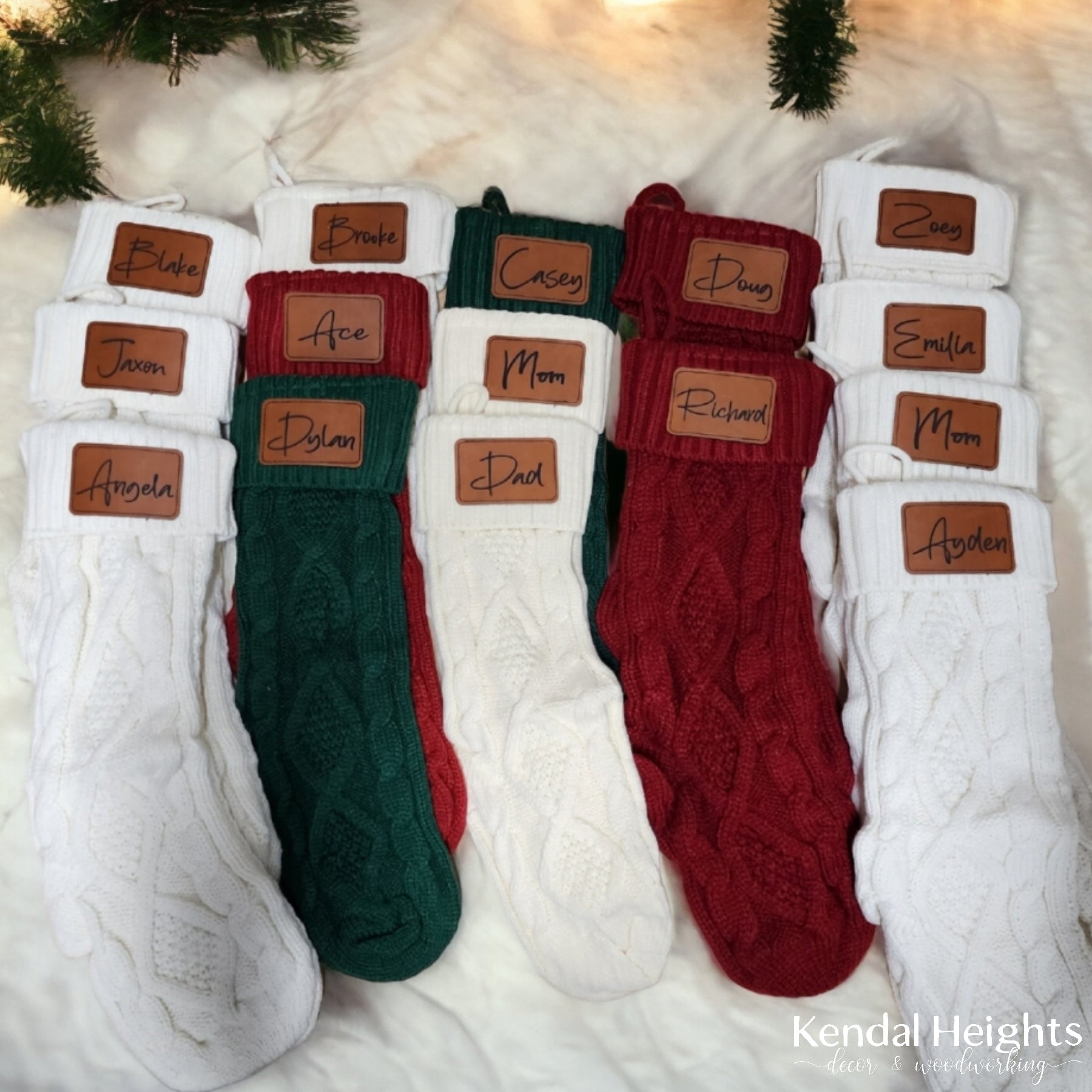 Knit Christmas Stockings-2