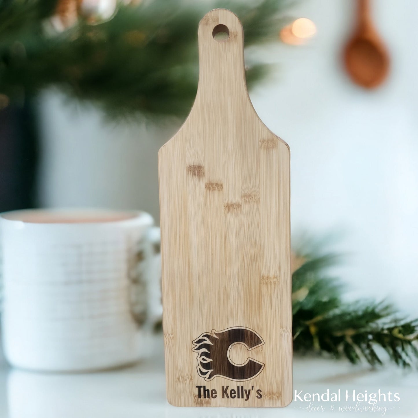 Bamboo Paddle Cutting / Charcuterie Board-3