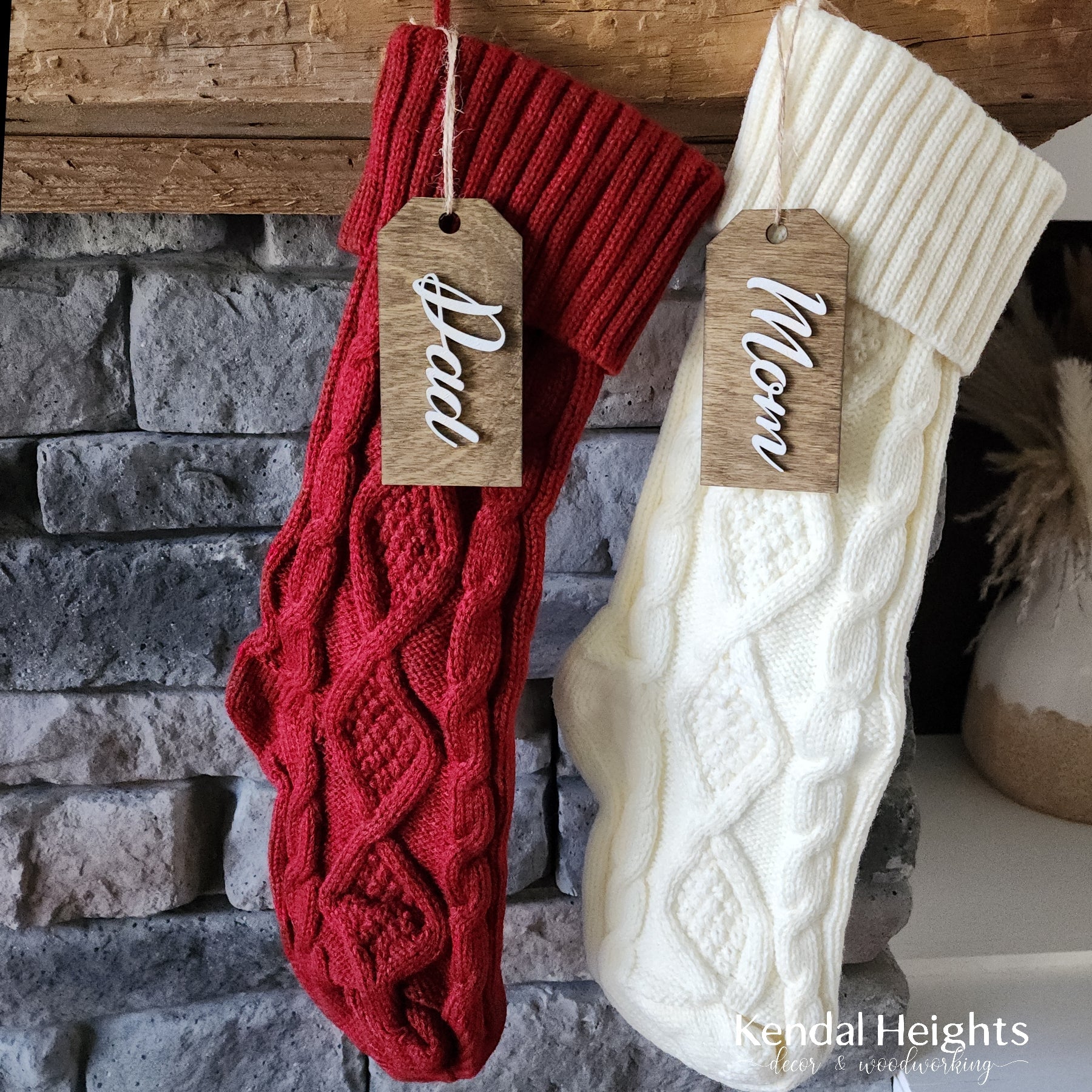Knit Christmas Stockings-1