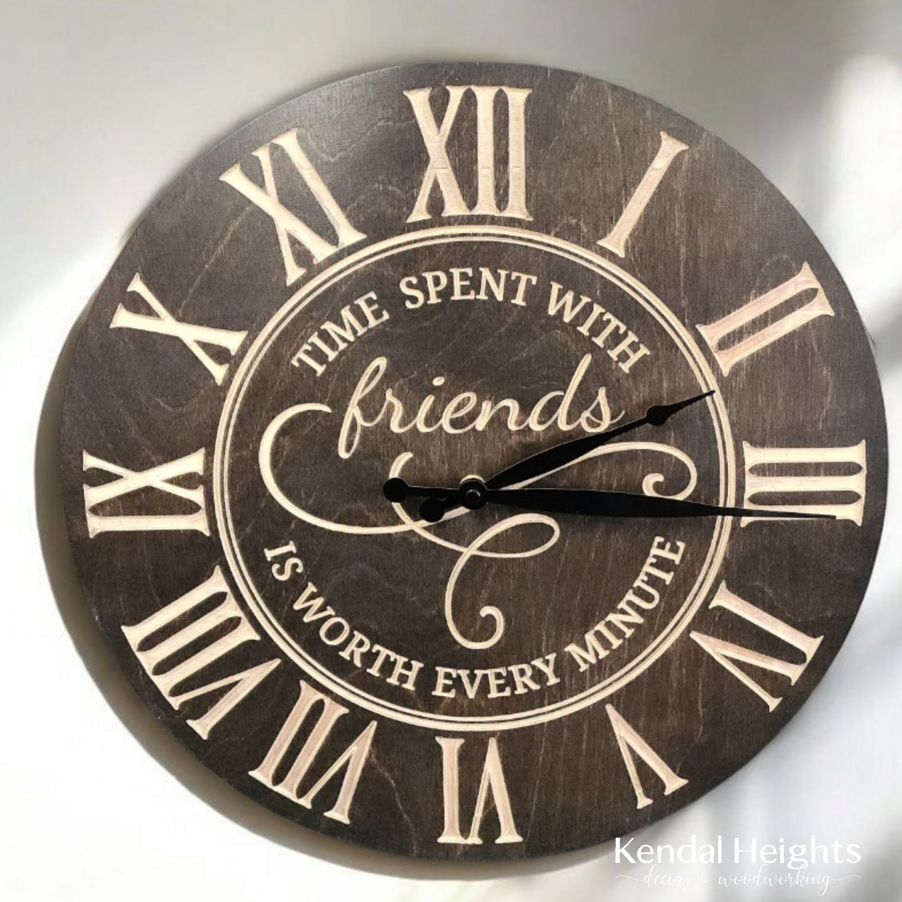 Family Engraved Clock-1