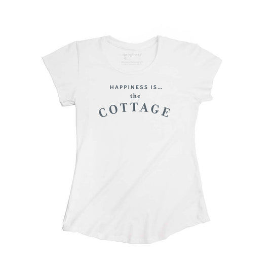 Women's Cottage Bamboo T-Shirt, White-0
