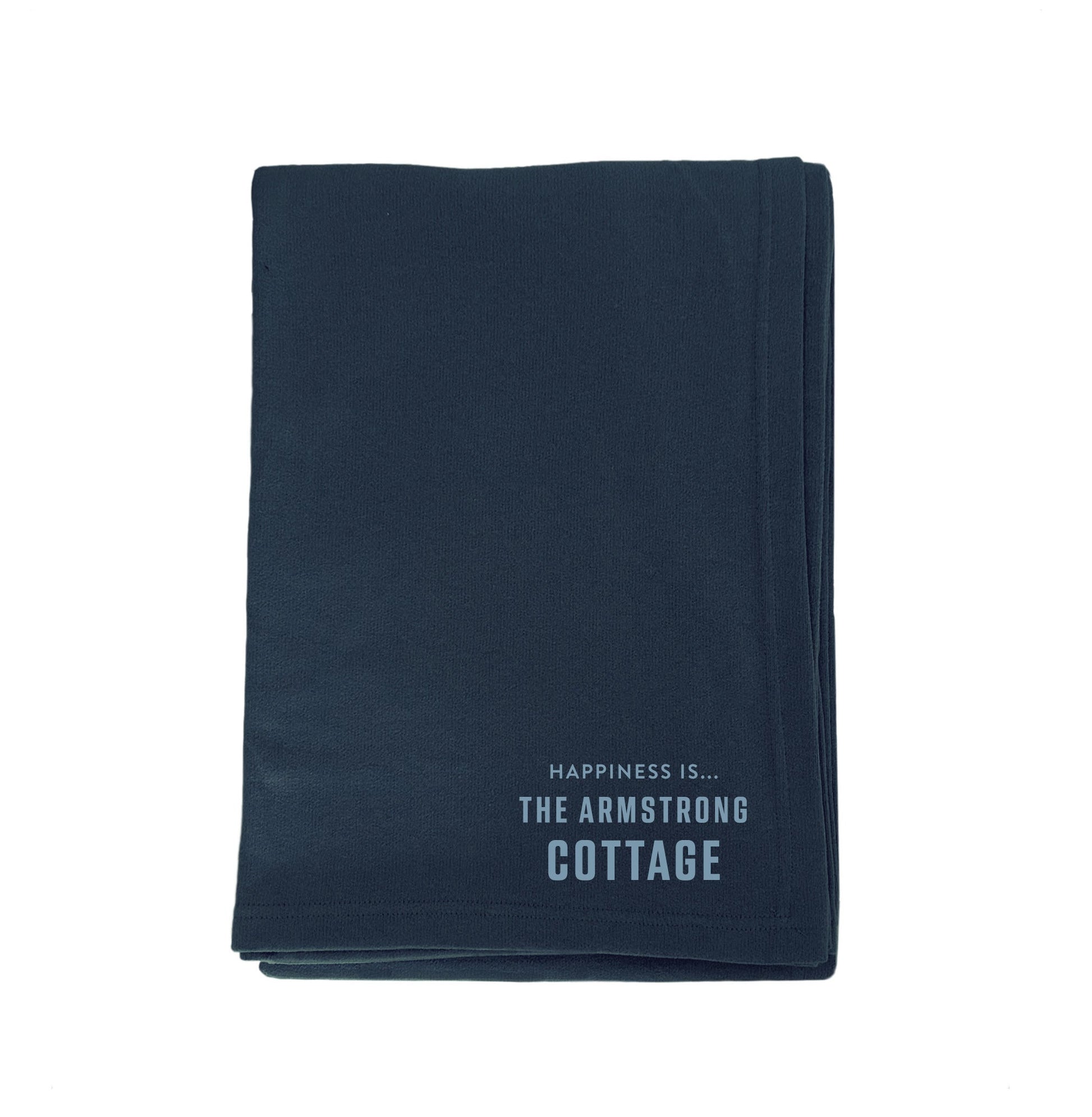 Custom Everywhere Throw Blanket, True Navy-3