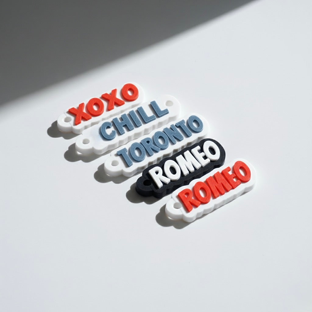 Customizable Name Tag Bag Charm – Personalized Keychain for Travel Lovers