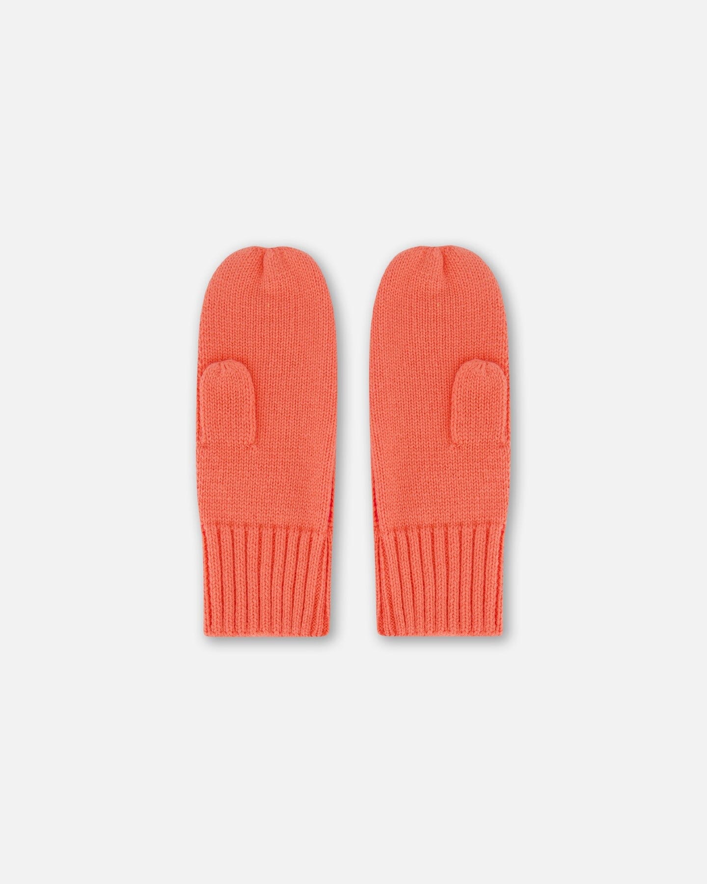 Knit Mittens Coral-1