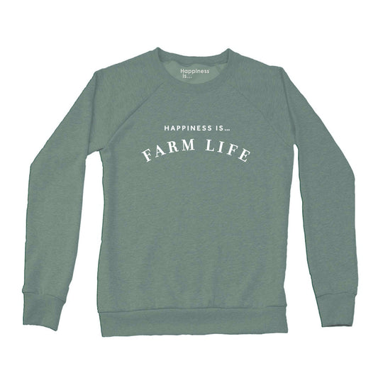 Women's Farm Crew Sweatshirt, Sage-0