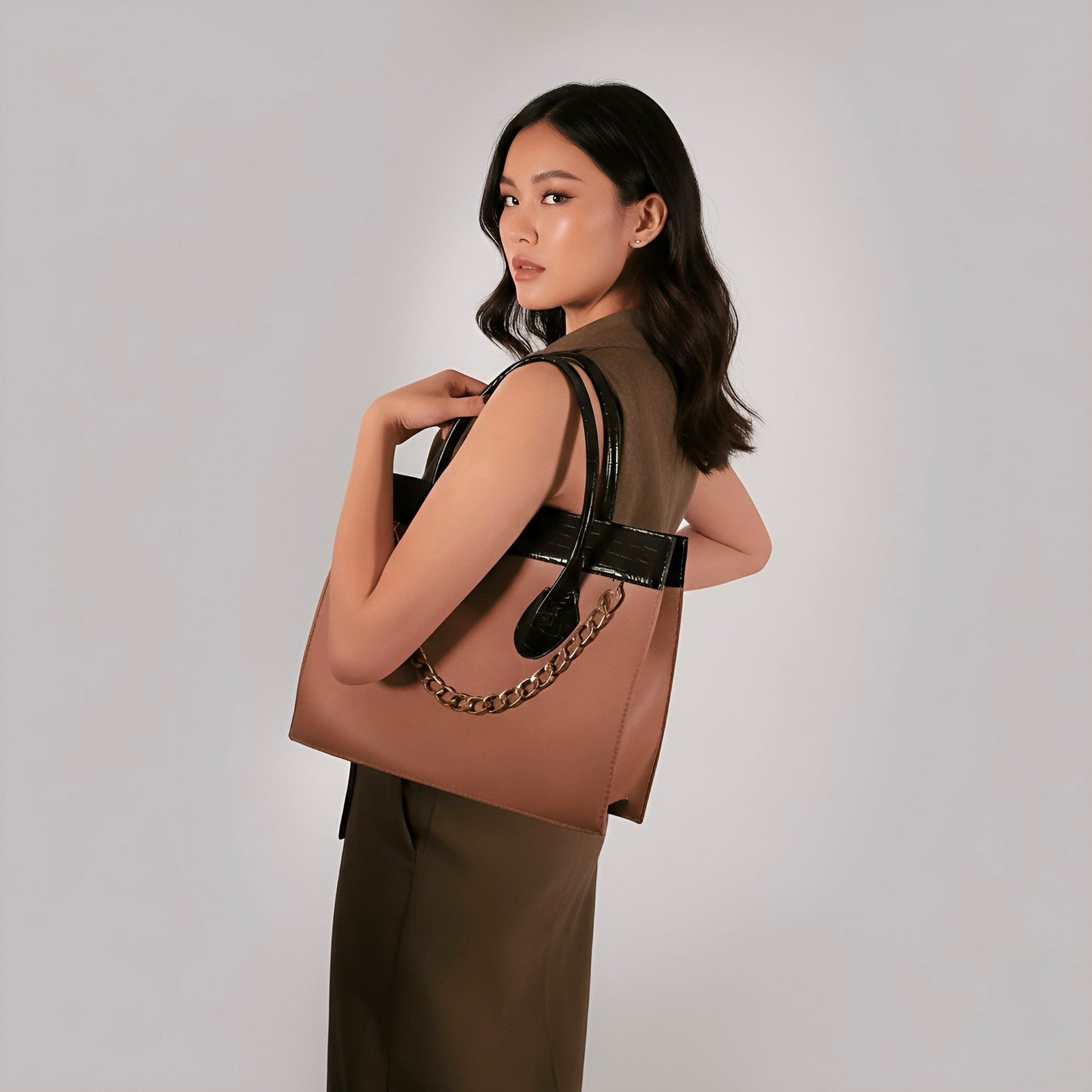 Large Tote Bag Top Handle Handbag for Women Bags (Versa Handbag by Rotta)