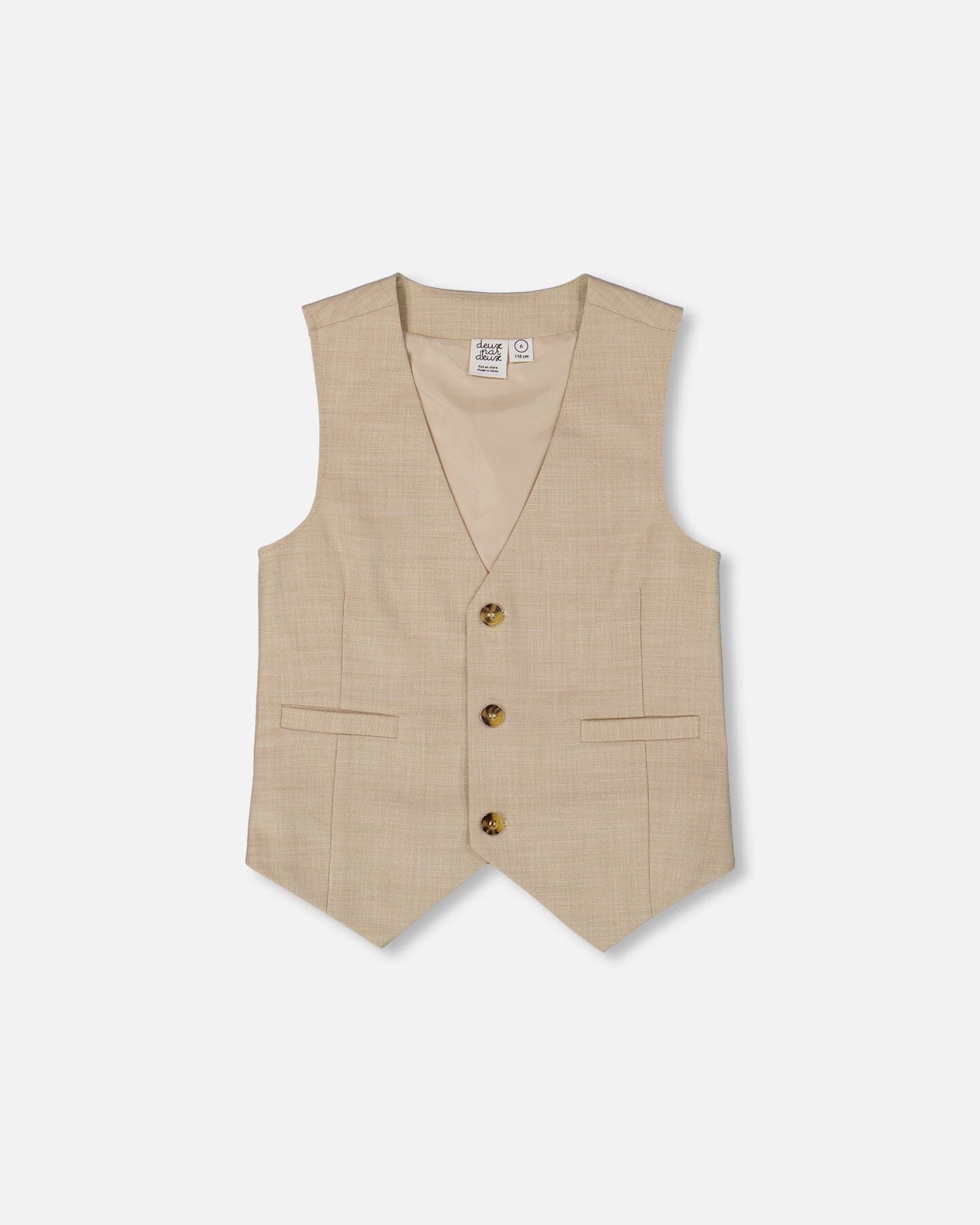 Sleeveless Vest Light Taupe-0