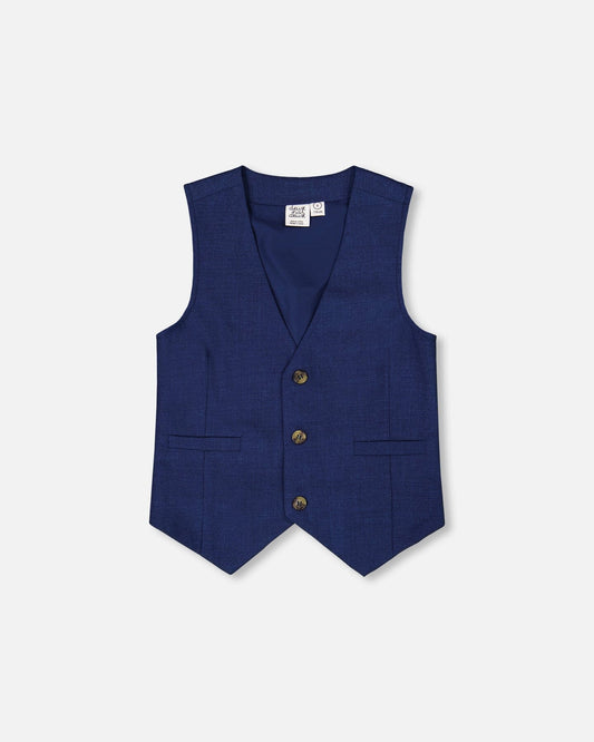 Sleeveless Vest Navy Blue-0