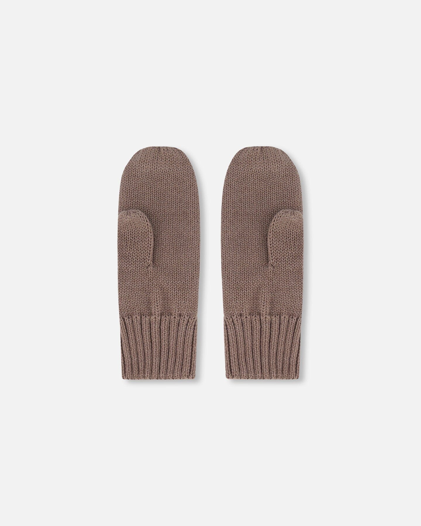 Knit Mittens Taupe-1