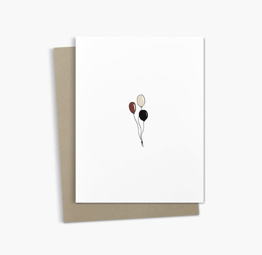 Congrats Greeting Card | Celebration Balloons Card