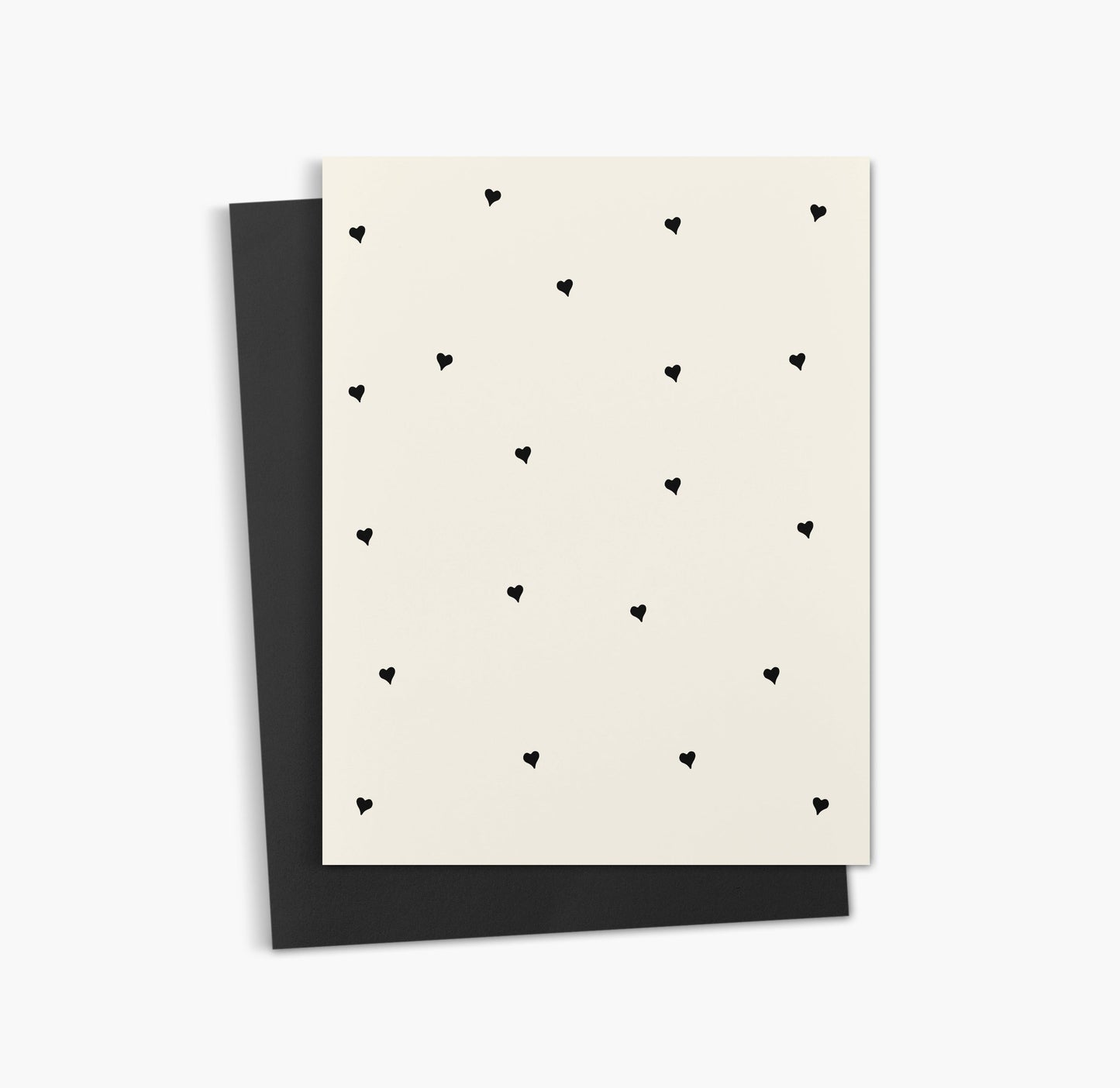 Heart polka dots | Neutral everyday greeting card