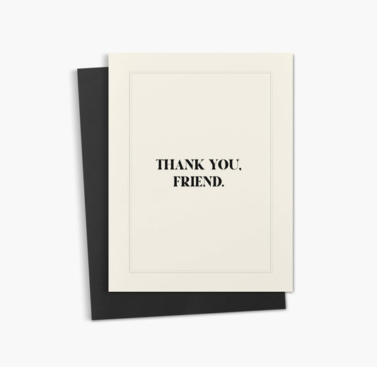 Thank you Friend Card | Thanks Greeting Card