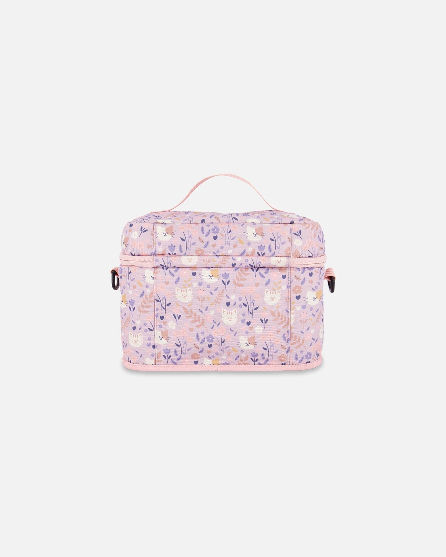 Lunch Box Lilac Cat Print-1