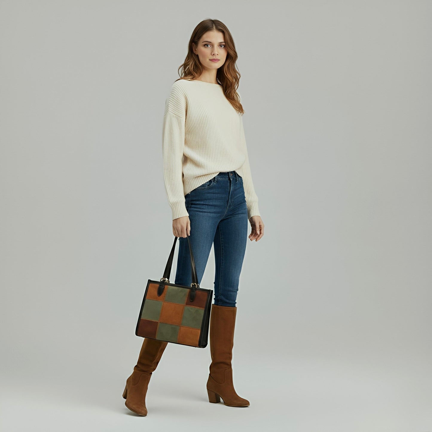 Tote Bag for Women - Shoulder Handbag, Vintage Style (Eclipse by Rotta)