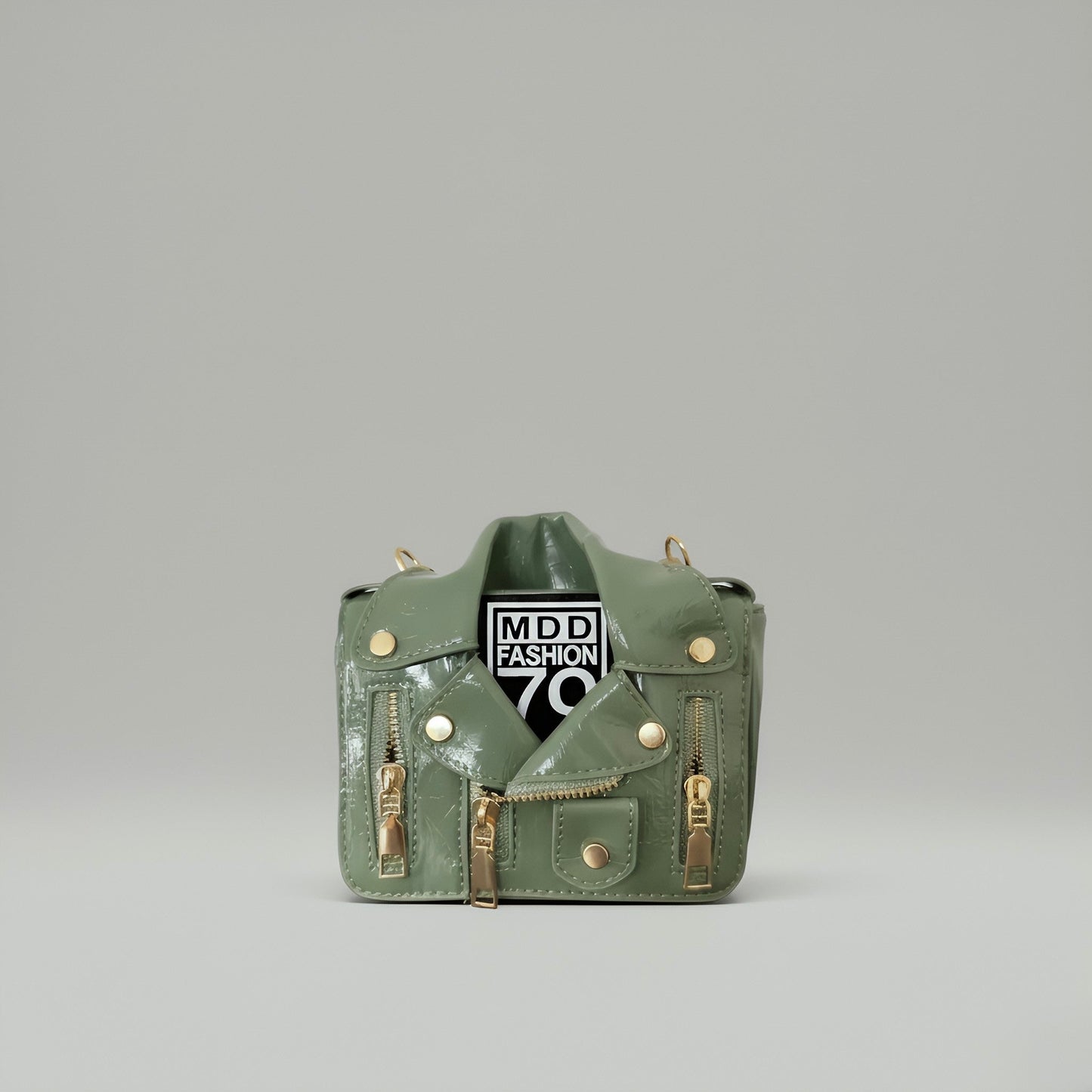 NOVA Mini Leather Crossbody Bag with Chain Strap