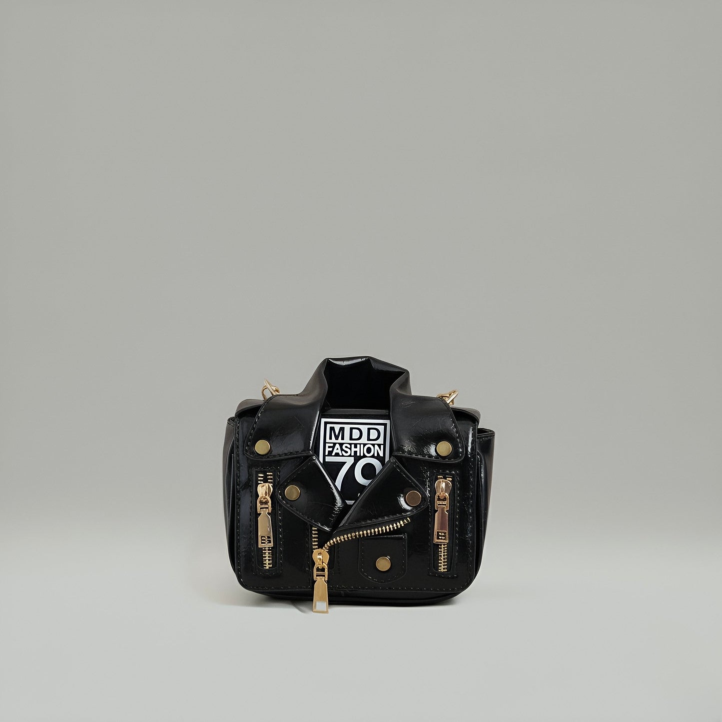 NOVA Mini Leather Crossbody Bag with Chain Strap