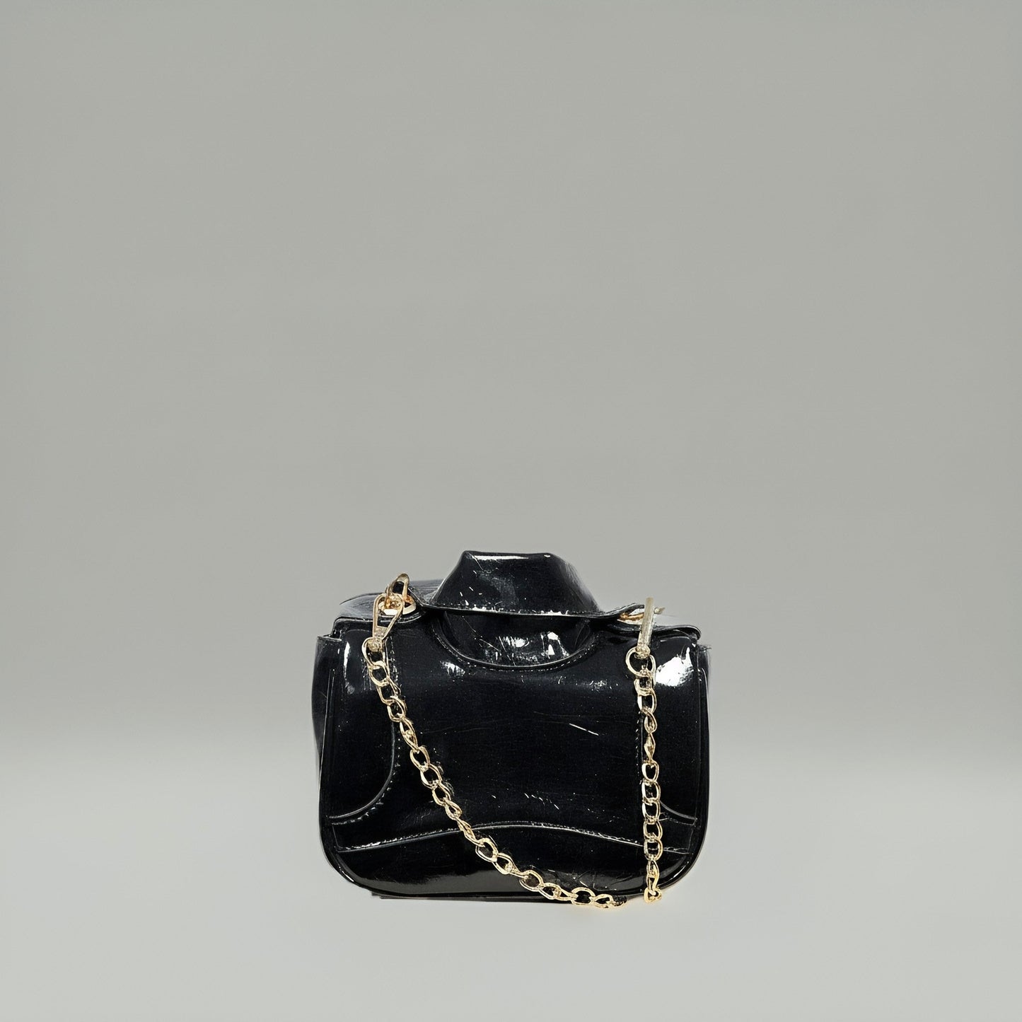 NOVA Mini Leather Crossbody Bag with Chain Strap