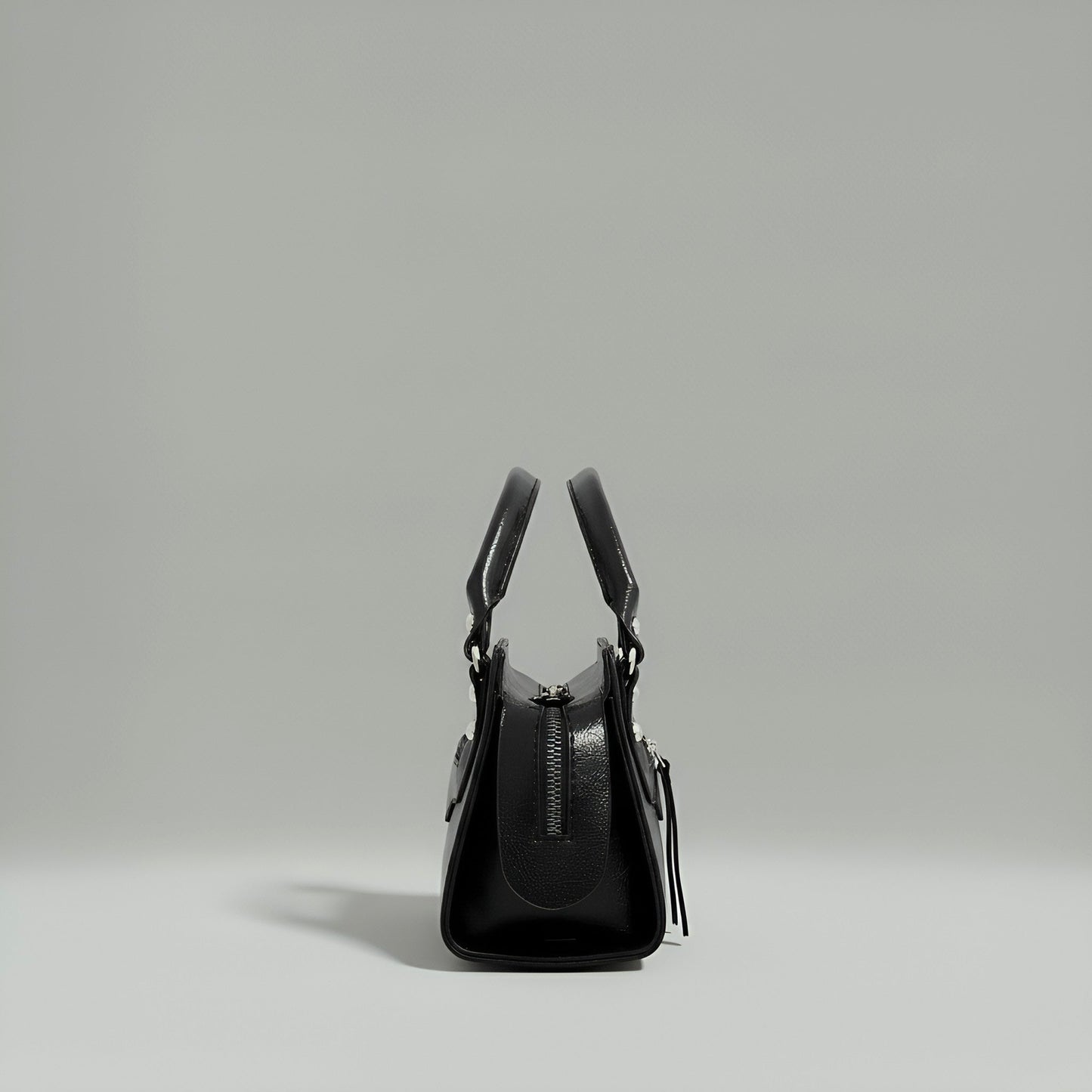 NOIR - Compact Vegan Leather Mini Canvas Bag