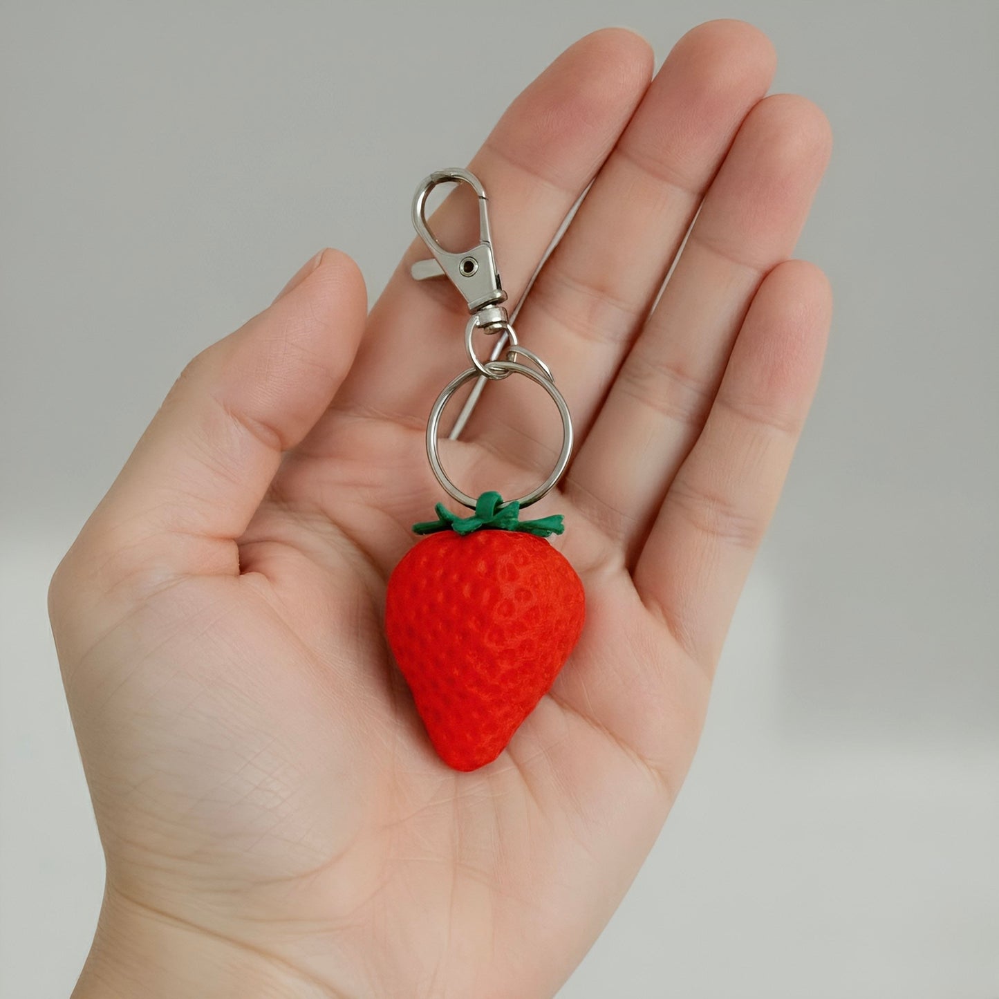 Strawberry Bag Charm – Lightweight, Durable & Customizable