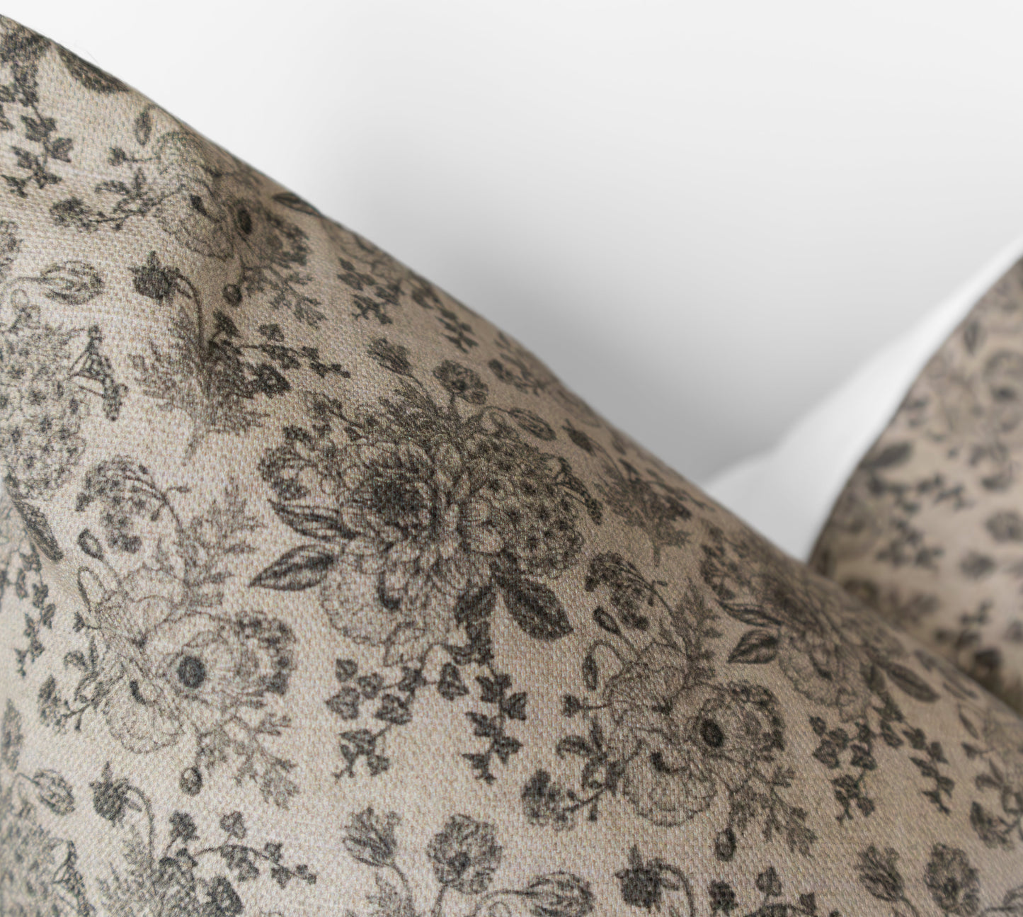 Elizabeth Pillow Cover | Neutral Vintage Style Floral Pillow Cover