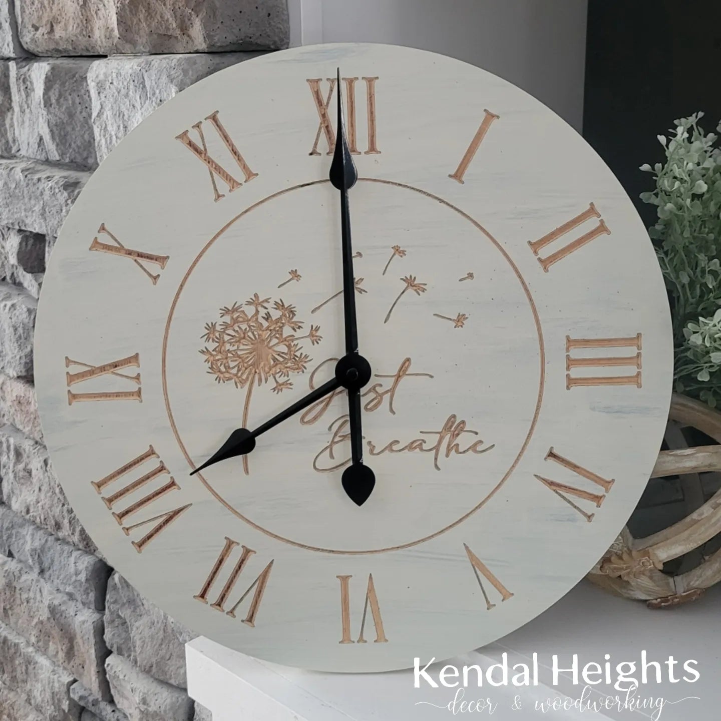 Just Breathe Clock-3