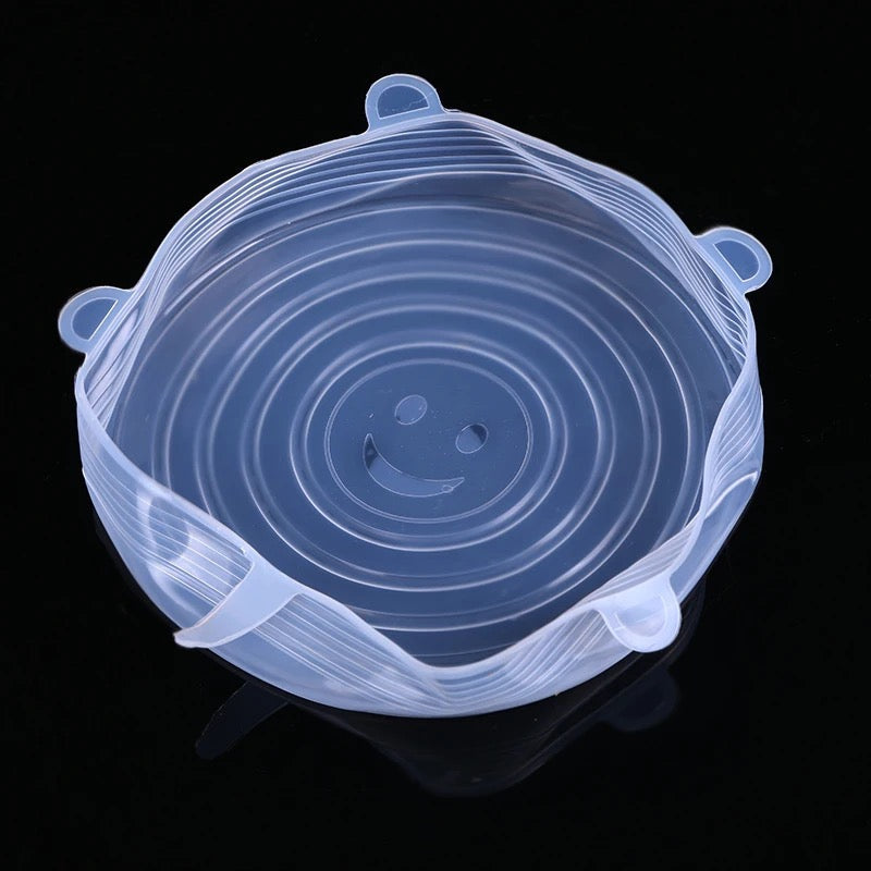 Eco-Friendly Reusable Silicone Stretch Food & Dish Covers – Set of 6-1