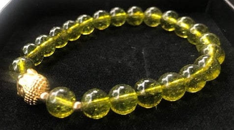 Peridot Bracelet (8 mm Beads)-3