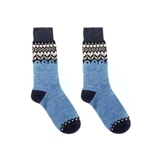 Nordic Socks Merino Wool in PERFORM™ (Jorunn - Azure) - Unisex-0