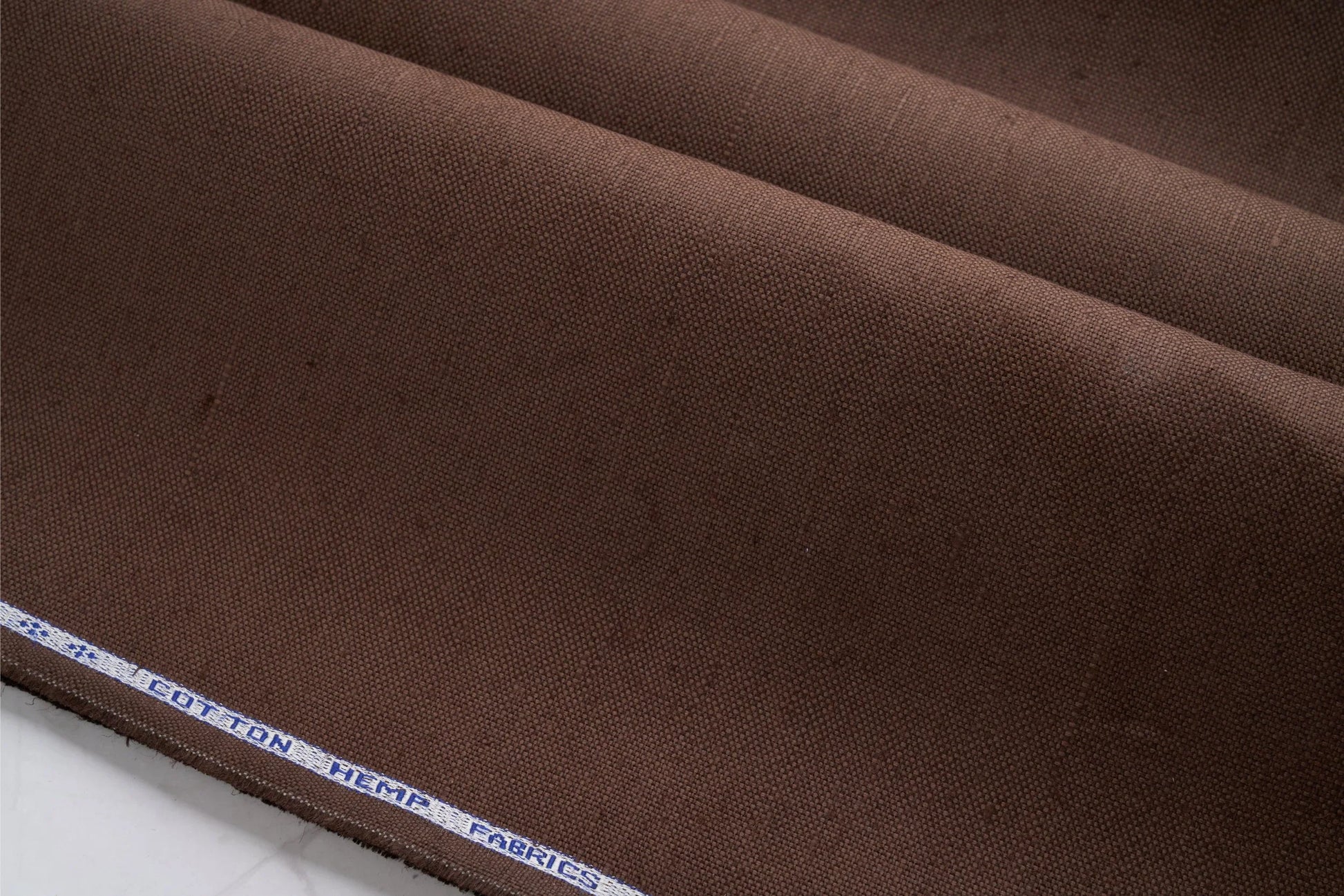 Organic Hemp Fabric - Burgundy Brown | 240gsm | 147cm | Curtains, Upholstery & More-2