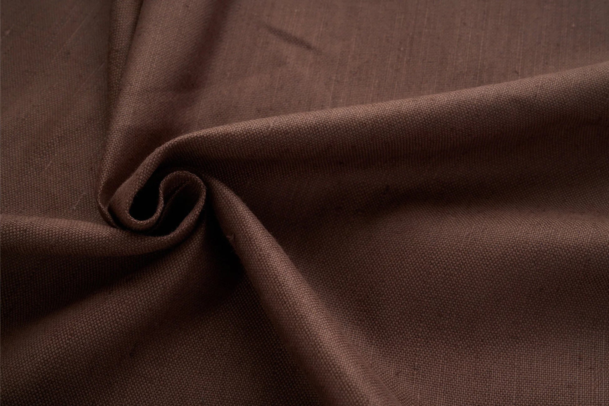 Organic Hemp Fabric - Burgundy Brown | 240gsm | 147cm | Curtains, Upholstery & More-1