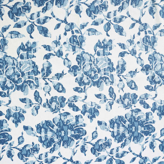 Floral Print Linen Fabric | 5 Colourways | Medium Weight |  Curtains, Blinds & Crafts | By the Metre-0