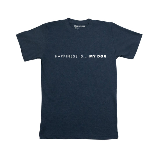 Men's My Dog T-Shirt, Heather Navy-0