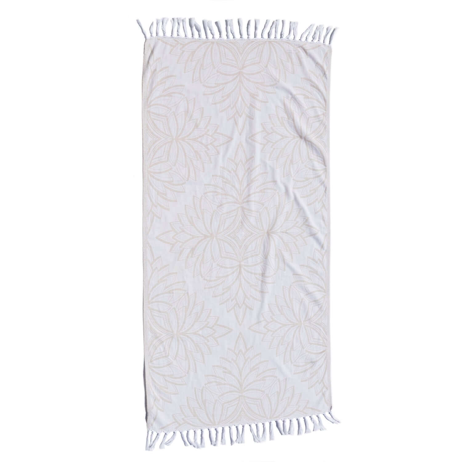 Turkish Towel | Body Towel | Oat + White-0
