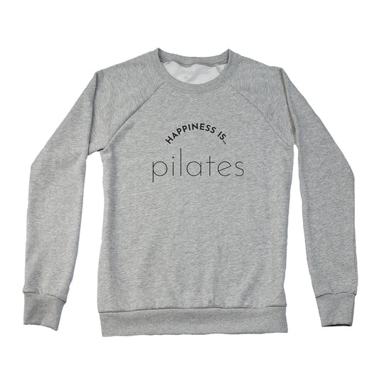 Women's Pilates Crew Sweatshirt, Heather Grey-0