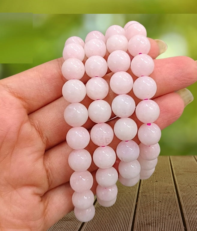 Rose Quartz Bracelet (8 mm Beads)-1