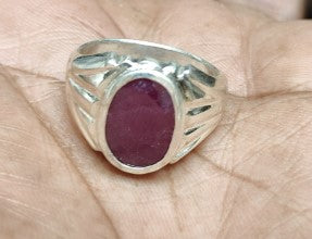 Ruby Ring in Silver-0