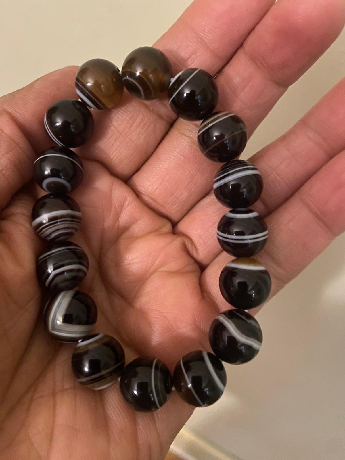 Sulemani Hakik Bracelet (10 mm Beads)-3