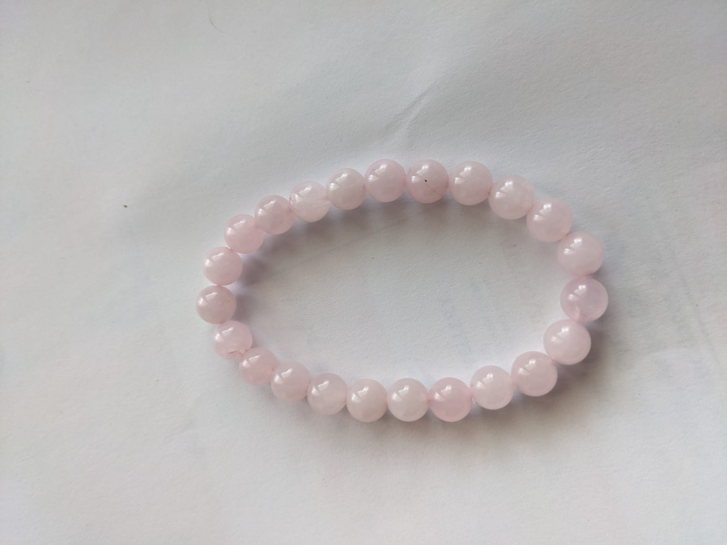 Rose Quartz Bracelet (8 mm Beads)-4