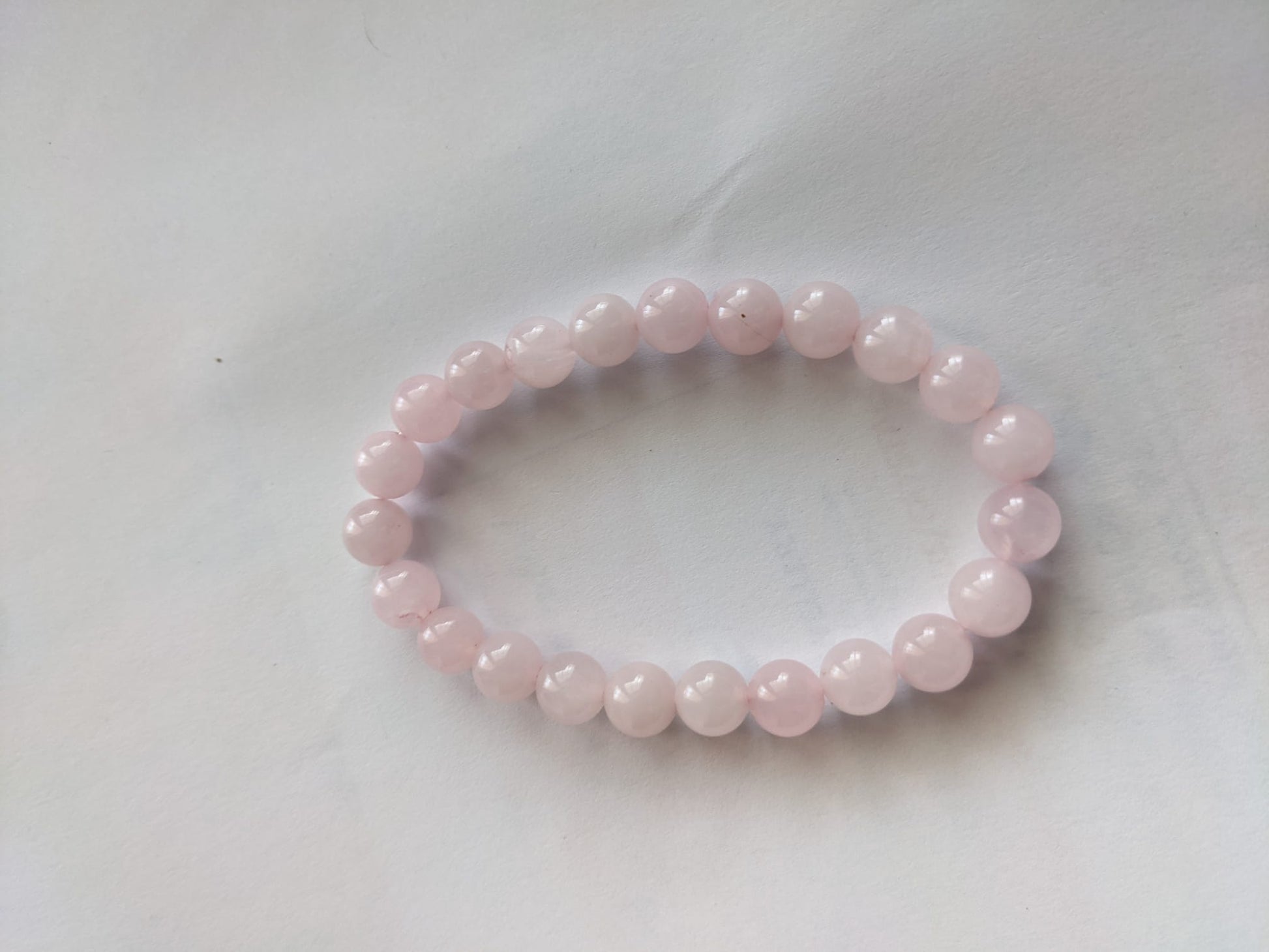 Rose Quartz Bracelet (8 mm Beads)-4