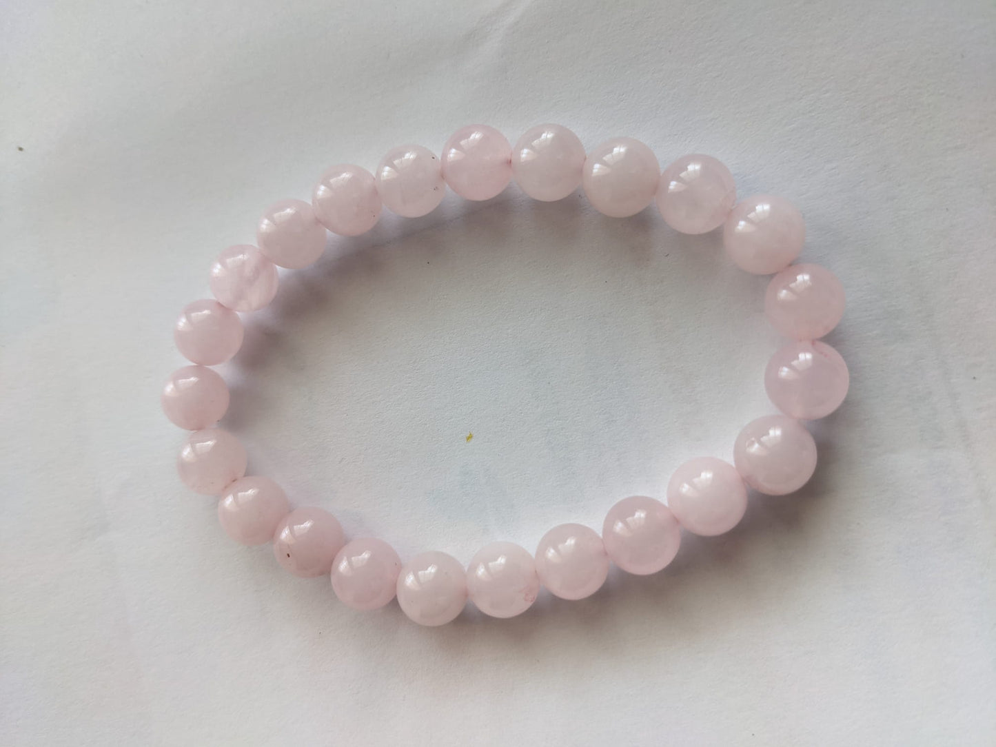 Rose Quartz Bracelet (8 mm Beads)-3