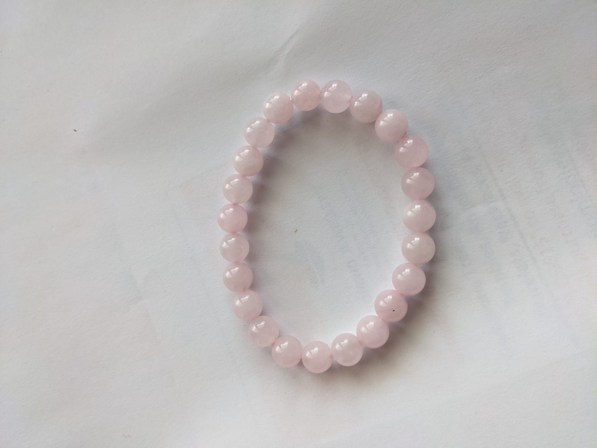 Rose Quartz Bracelet (8 mm Beads)-2