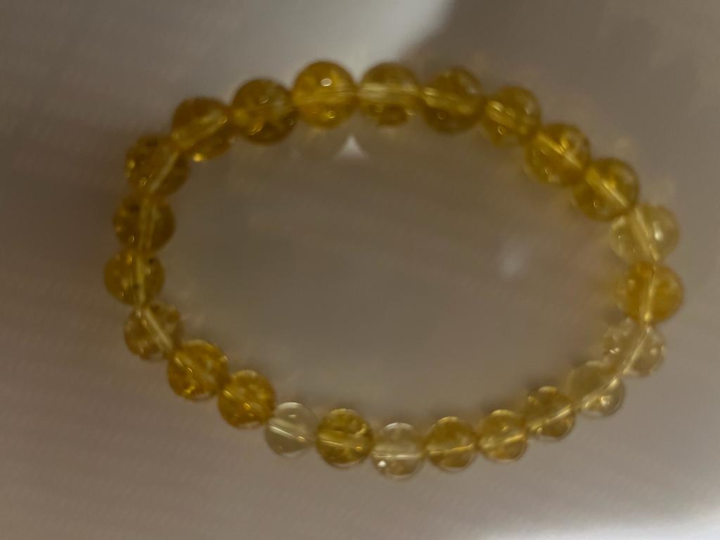 Citrine Bracelet (8 mm Beads)-2