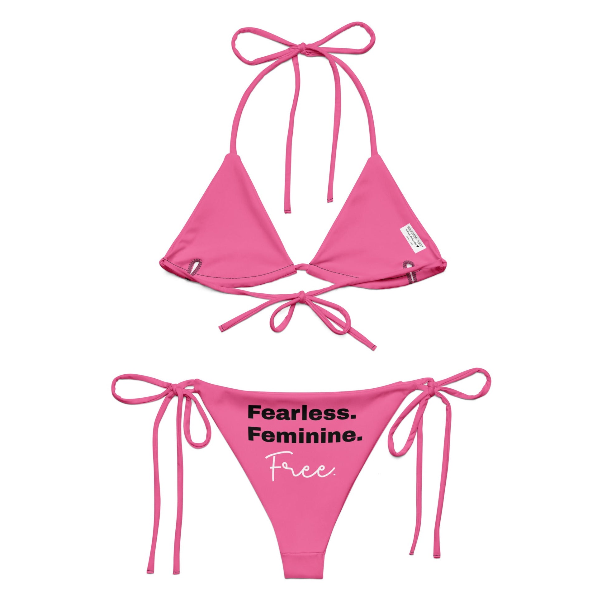 All-over print recycled string bikini-1