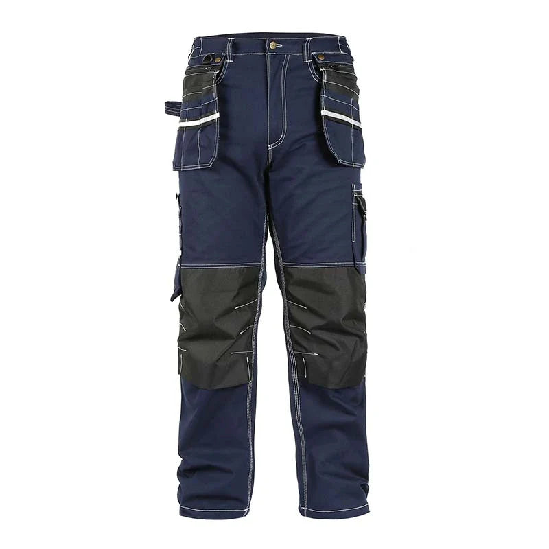 100% Cotton Cargo Pants with Detachable and Movable Hanging Pockets, Knee Pad Installable, Durable for Outdoor Working [B111]-3