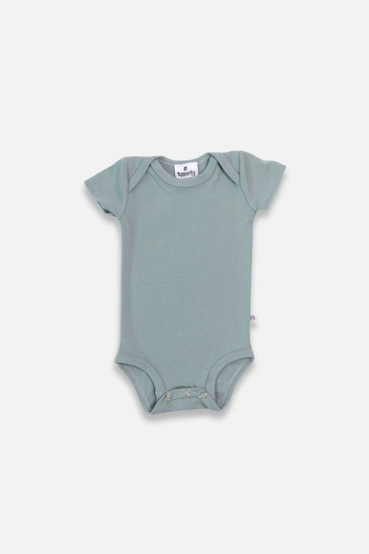 Baby Short Sleeve Bamboo Onesie-10