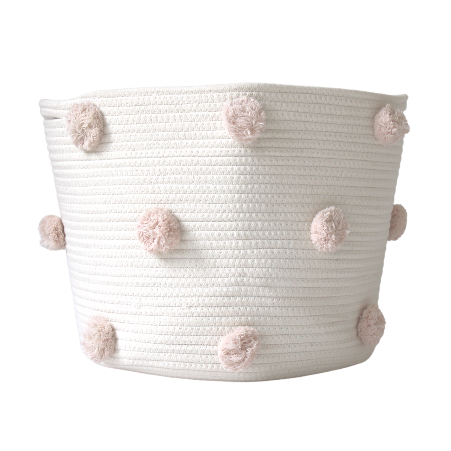 Blush Pom Basket - Large-0